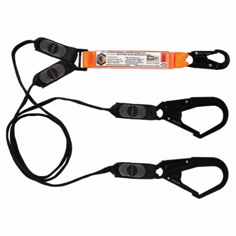 LINQ WEBBING LANYARD DBL LEG 1 X SNAP HOOK 2 X D.A SCAFF HOOK